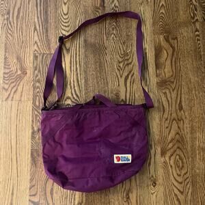 Fjällräven Totepack Bag Purple Nylon Shoulder Tote Crossbody Backpack